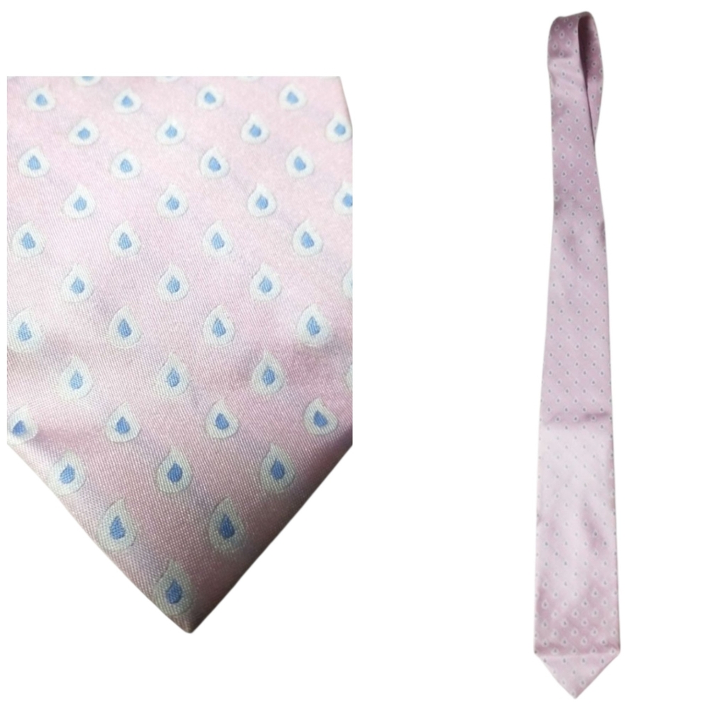 Club Room soft pink blue and white tie